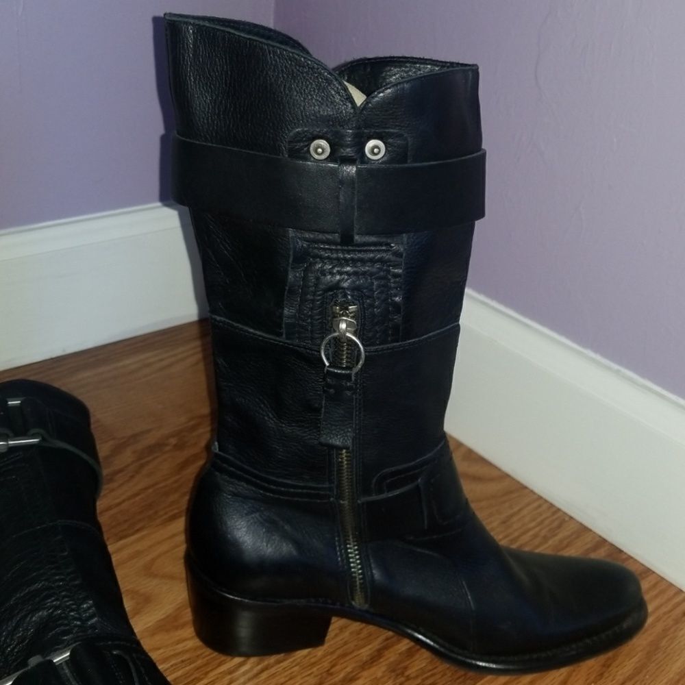 Vera Wang Lavender motorcycle Boots‎ - Picture 4 of 5